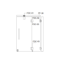 FDC-6200 (set 1) Система раздвижных перегородок
