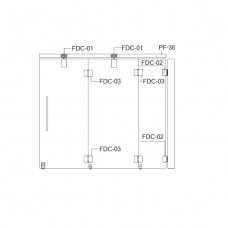 FDC-6200 (set 2) Система раздвижных перегородок