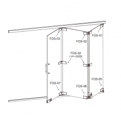 FDS-6100 (set 2) Система раздвижных перегородок