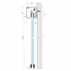 SF-5400 (Set 3) Система раздвижных дверей